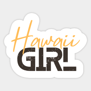Hawaii girl Sticker